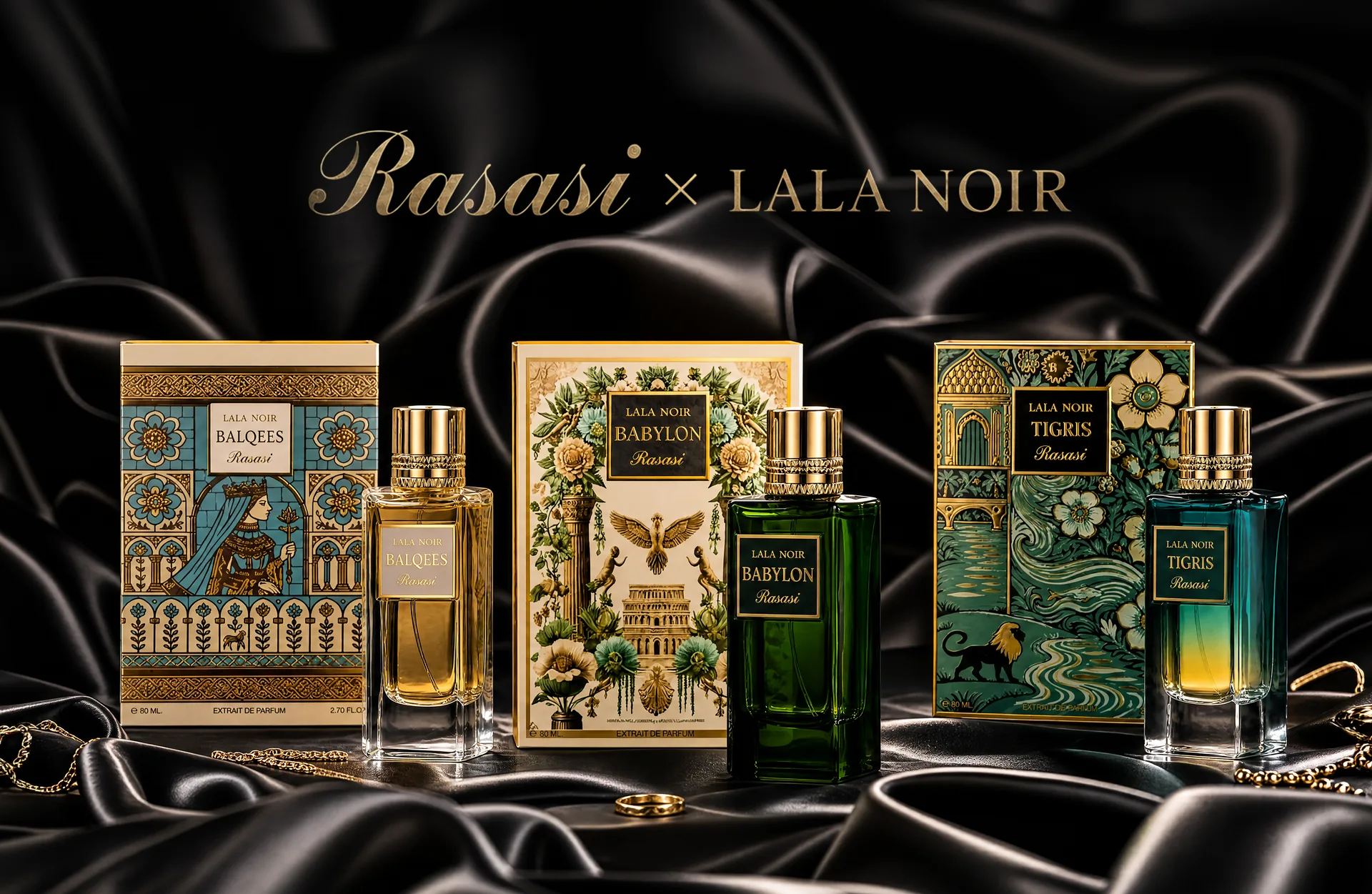 Rasasi x Lala Noir Collection